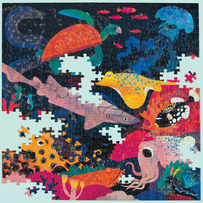 GLOW IN THE DARK PUZZLE - 500 STUKS - oceaan