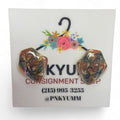 Gold and multi coloured earrings earrings