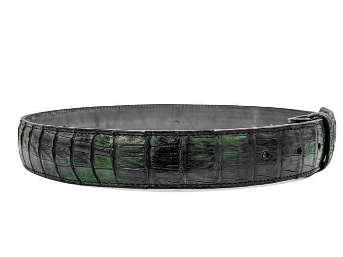 GREEN CROCODILE BELT