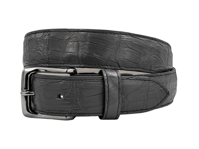 GREY CROCO BELT