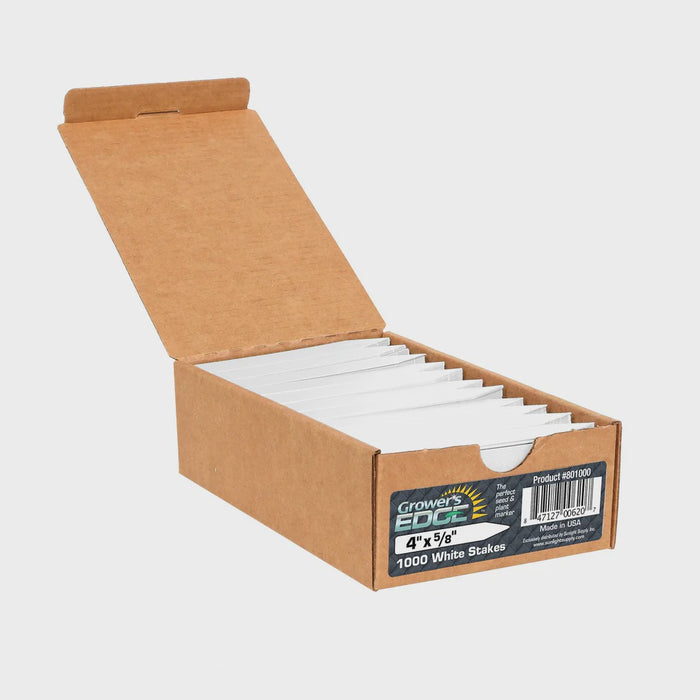 Grower's Edge White Plant Stake Labels (Case of 1000)