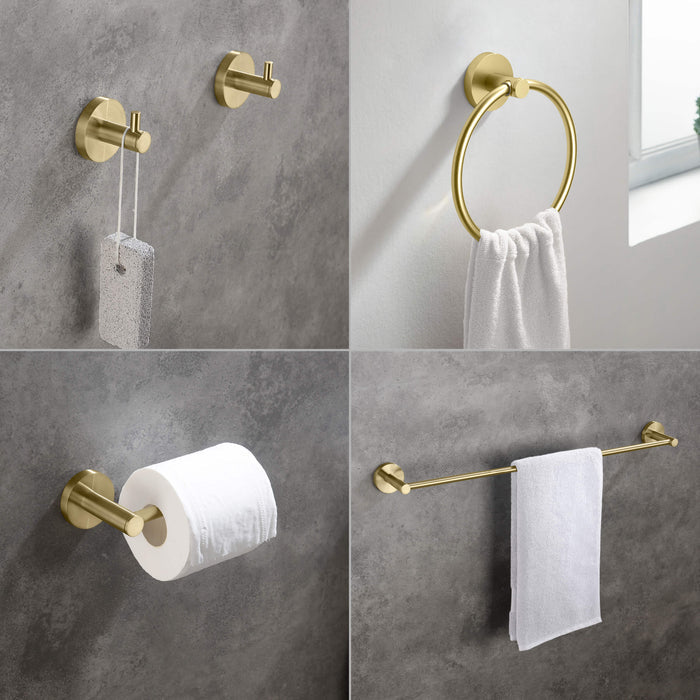 Halo 5-Piece Bathroom Hardware Set - C-CBA14-5-1
