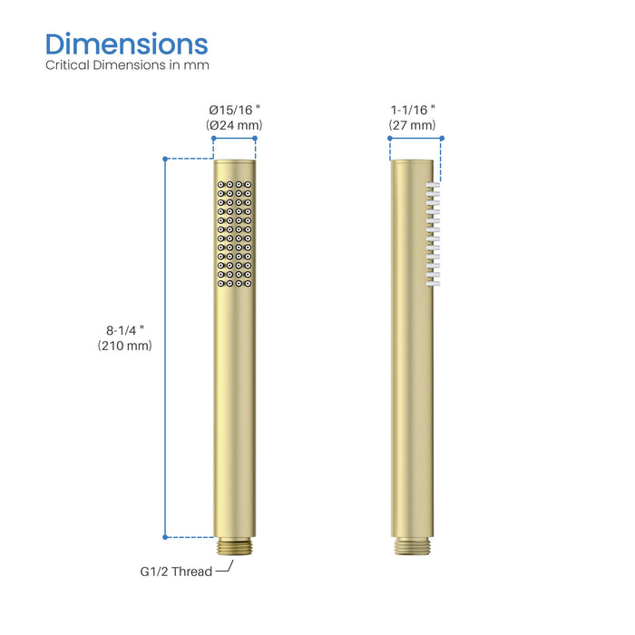 Halo Metal Handheld Shower Head - HS102