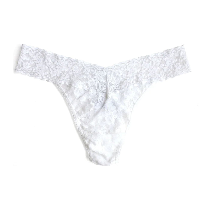Hanky Panky Signature lace Original Rise thong in white - Romantiques