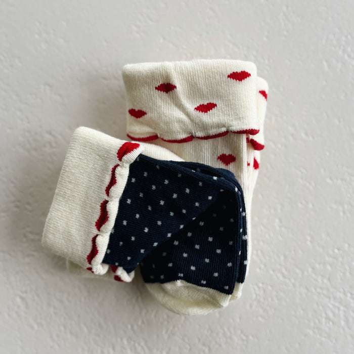 Heart socks - 2-pack