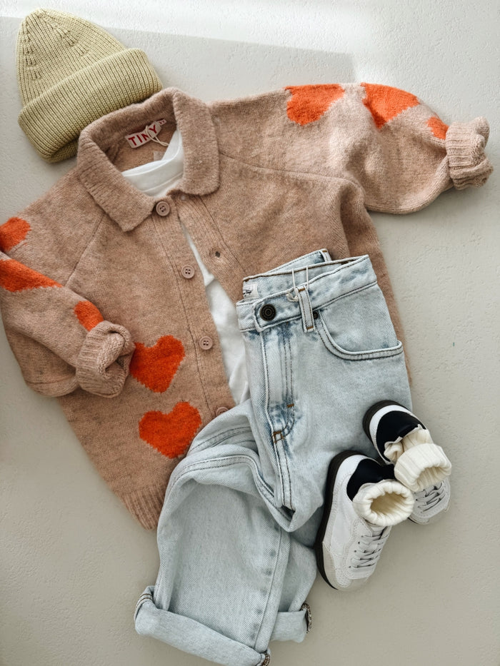 Hearts Cardigan - KIDS