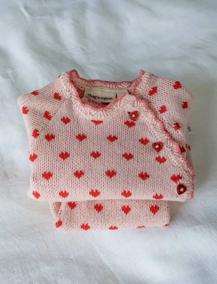 HEARTS KNIT TROUSERS
