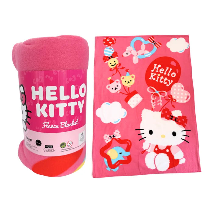 hello kitty fleece blanket featuring a cute character design for cosy comfort