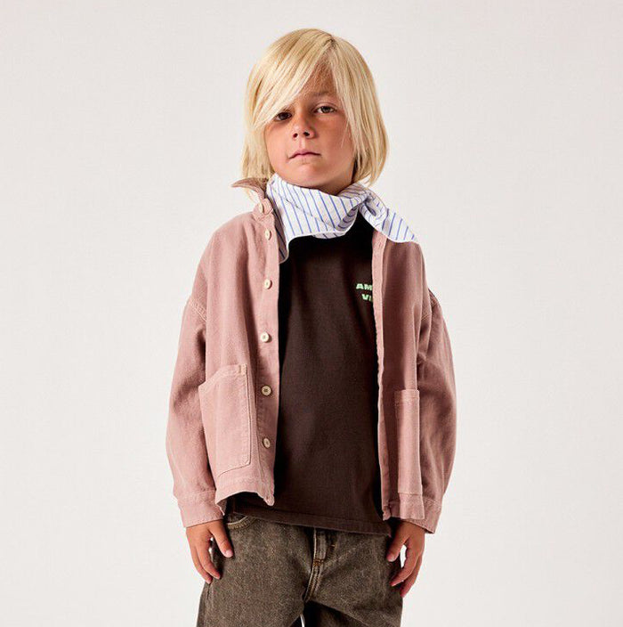 HEMD WOL/LINNEN LOFWAY STEENROZE - KIDS