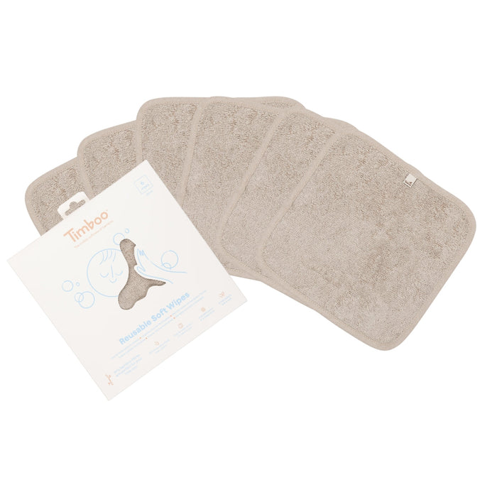 HERBRUIKBARE DOEKJES (6stk) - feather grey