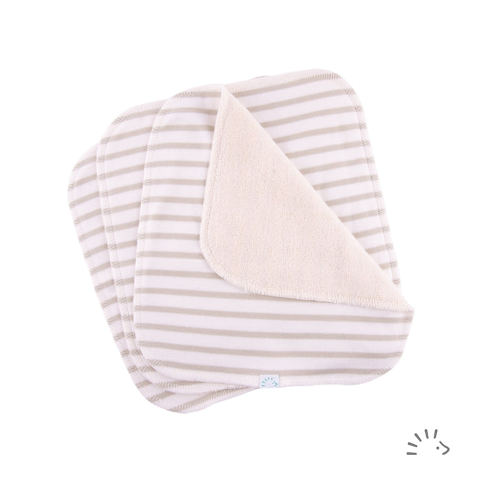 HERBRUIKBARE DOEKJES (SET VAN 3) - sand/ecru