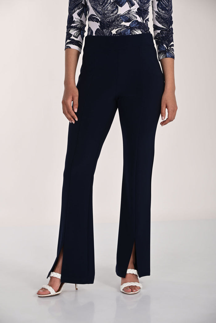 High-Waist Fit & Flare Trousers