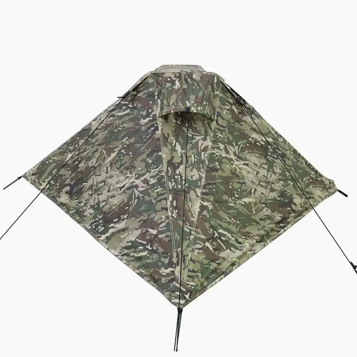 Highlander Blackthorn 1-Person Lightweight Camo Tent - Front View  from  John Bull Clothing