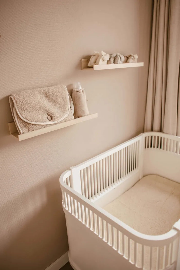Hoeslaken voor baby en kind 120X60 - Merinowol - natural