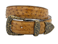 HONEY OSTRICH BELT
