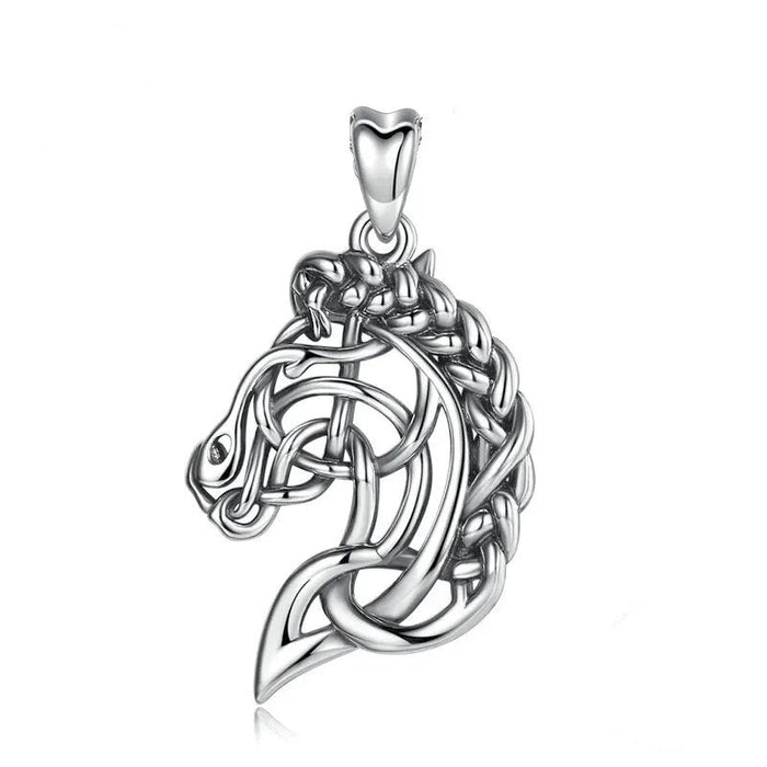 Horse Head in Celtic Knot Pattern