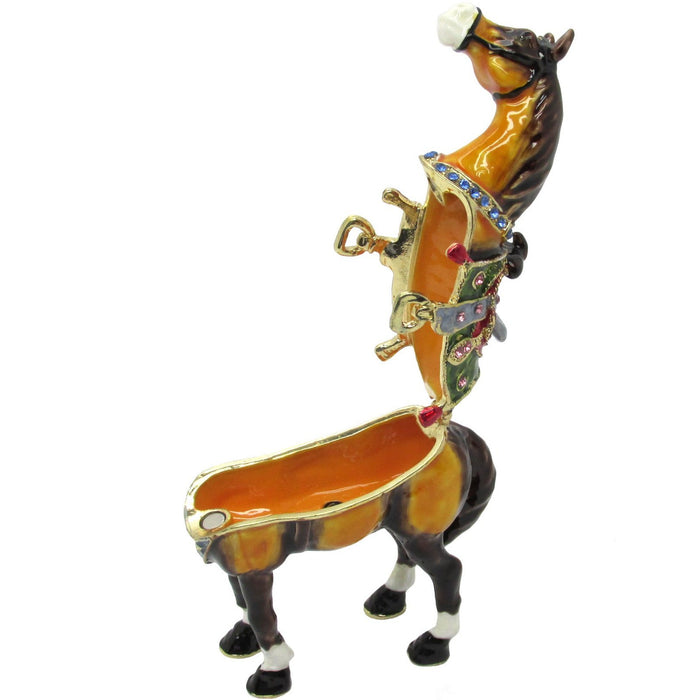 Horse Jeweled Trinket Box SWAROVSKI Crystals,