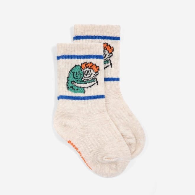Hug Hairy Monster short socks - BABY