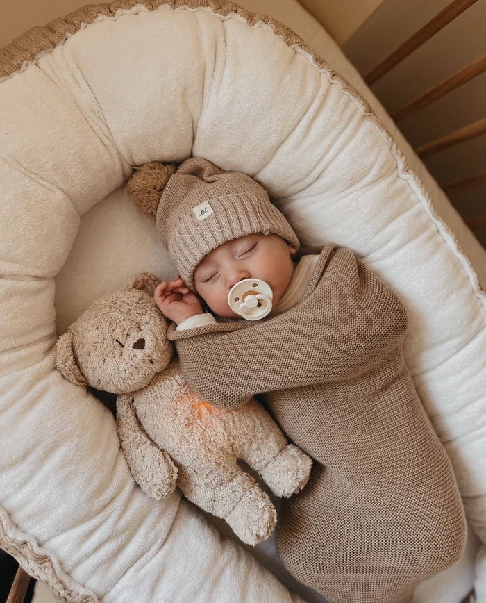 HUMMING BEAR 2.0 - licht + geluid - Sand