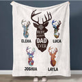 Hunting Fathers Day Gift | Deer Hunting Gifts for Dad | photo collage blanket