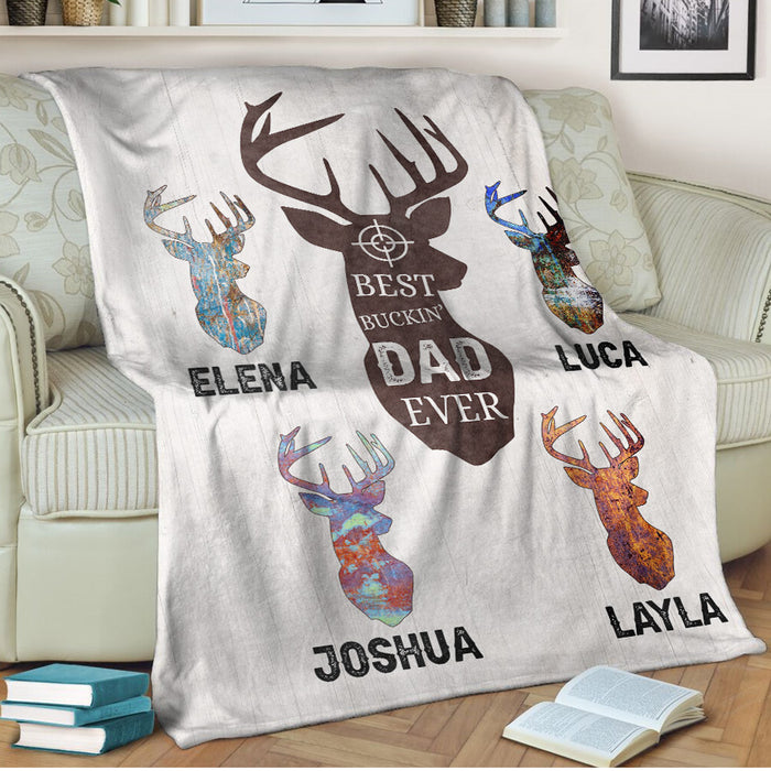 Hunting Fathers Day Gift | Deer Hunting Gifts for Dad | photo collage blanket