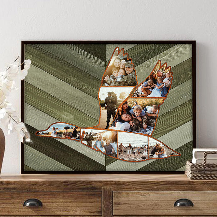 Hunting Fathers Day Gift | Father’s Day Gifts for Hunting Dads | Duck Hunting Gift | Custom Canvas Collage