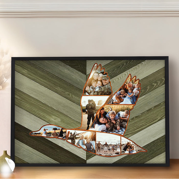 Hunting Fathers Day Gift | Father’s Day Gifts for Hunting Dads | Duck Hunting Gift | Custom Canvas Collage