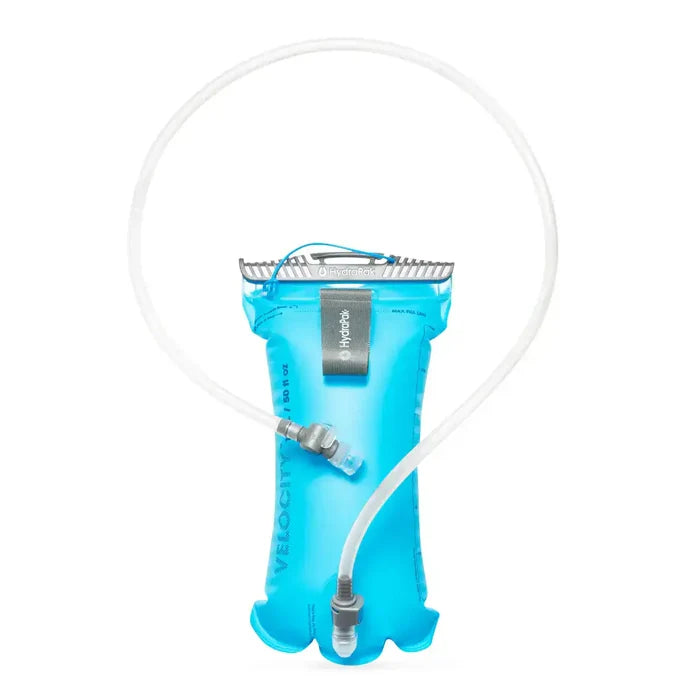HydraPak Velocity Hydration Water Reservoir with hose, ideal for outdoor sports and trail running. Lightweight and compact hydration bladder. 1.5L from  John Bull Clothing