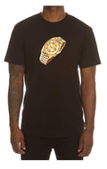 ICECREAM fauxlex ss tee - black