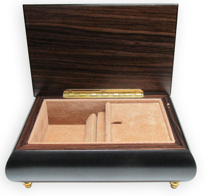Italian Music Box, ", Arabesque Inlay, Black