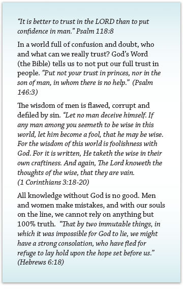 It's Better To Trust The Lord