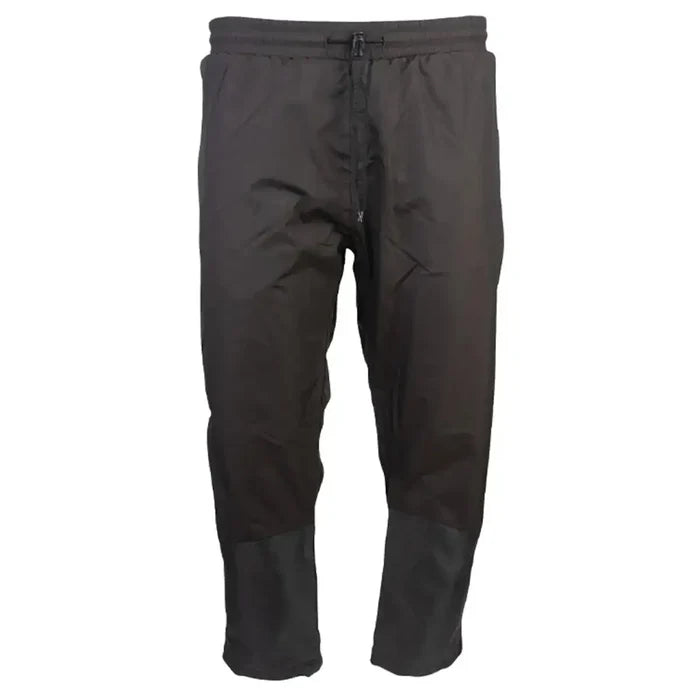 Jack Pyke Technical Featherlite Over Trouser in black with reinforced lower legs, ideal for lightweight waterproof outdoor wear.  from  John Bull Clothing
