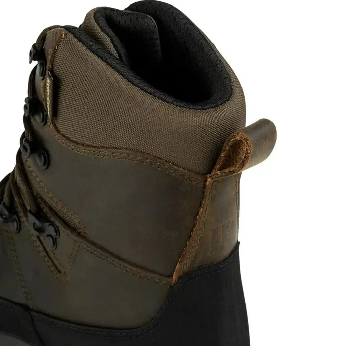 Close-up of upper section of Jack Pyke Waterproof Field Boots showing durable fabric collar and leather construction for comfort and support.  from  John Bull Clothing
