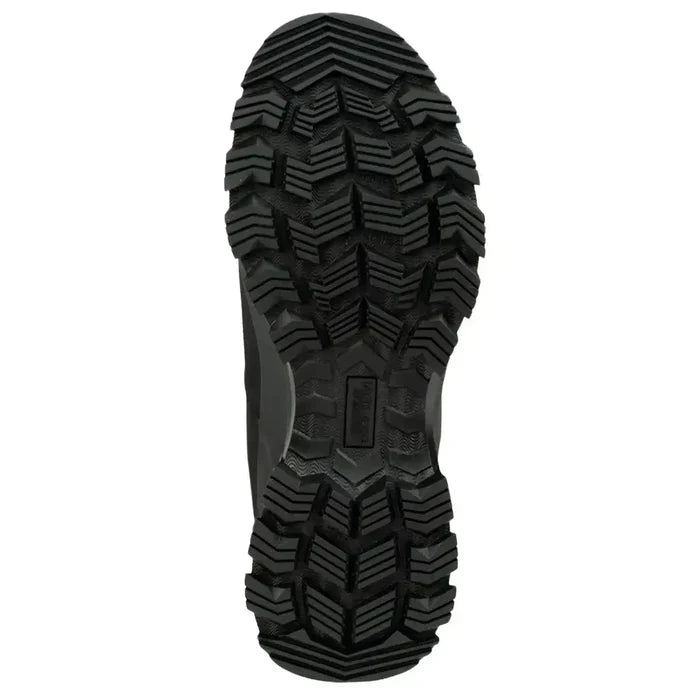 Underside of Jack Pyke Waterproof Field Boots displaying deep-lug rubber outsole for superior traction on uneven and wet surfaces.  from  John Bull Clothing