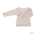 Jacket reversible style KIMONO velours - BEIGE