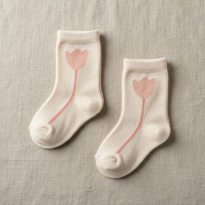 JACQUARD SOCKS ECRU - BABY