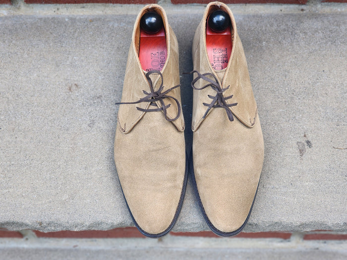 J.FitzPatrick - Suede Chukka Boots - Sand - US 7.5