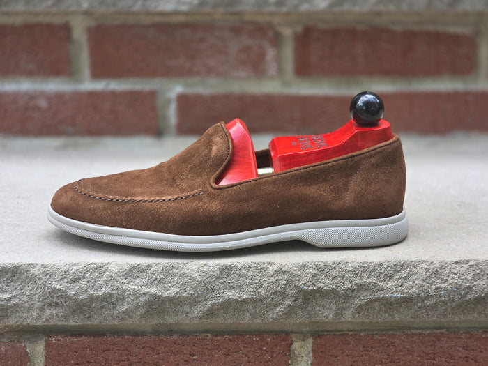 J.FitzPatrick - Venetian Loafer - Brown Suede - US 7