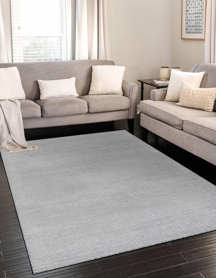Jill Zarin Malibu Sands Outdoor Collection Area Rug - Pebble (Silver Stars) Rectangle Silver Stars  lifestyle 2