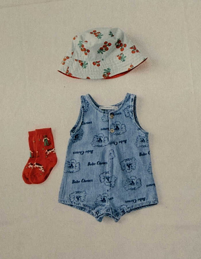 Juicy Tomatoes all over reversible hat - BABY