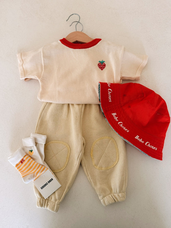 Juicy Tomatoes all over reversible hat - BABY