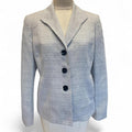 Kasper blue white blazer