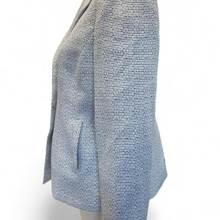 Kasper blue white blazer