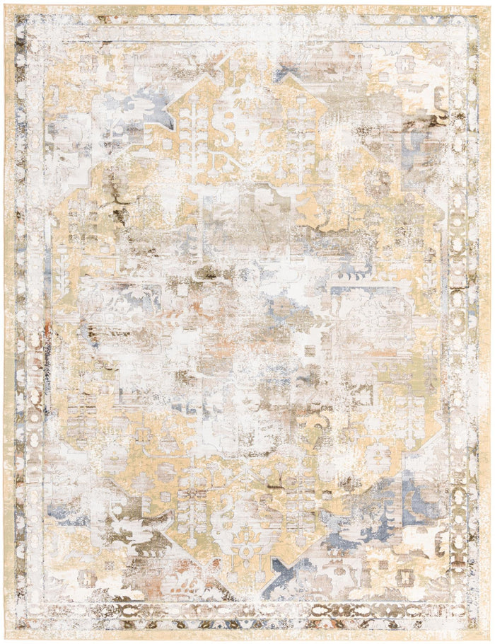 Kensington Collection Area Rug -  Paddington Rectangle Yellow  lifestyle 3