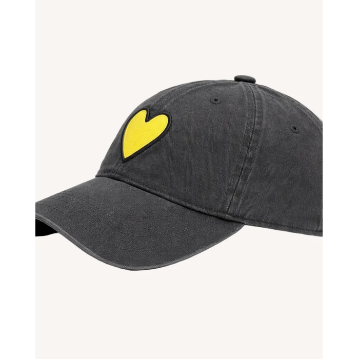 Kerri Rosenthal Imperfect Heart Hat in Anthracite