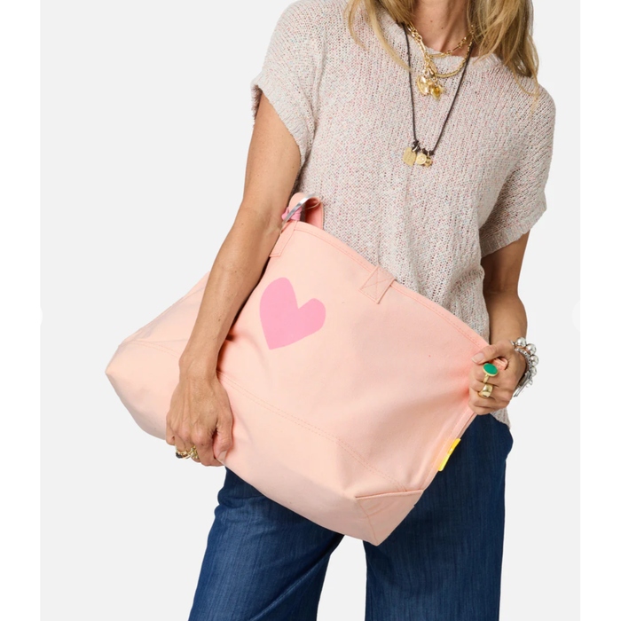 Kerri Rosenthal Imperfect Heart Tote in Sugar Pink - Romantiques