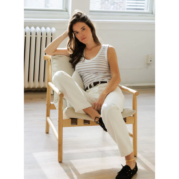 Khara Bra-Friendly Tank Driftwood/White Stripe - Romantiques