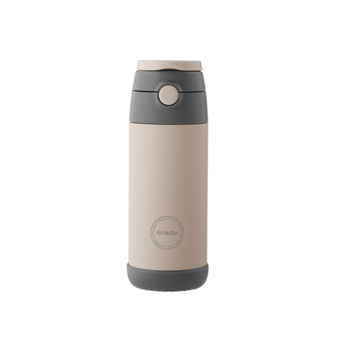 KIDS STRAW BOTTLE - Cream Beige