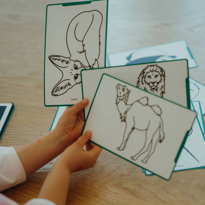 KIDYDRAW-MINI - REFILL - Dieren over de hele wereld en Oceanen & Piraten