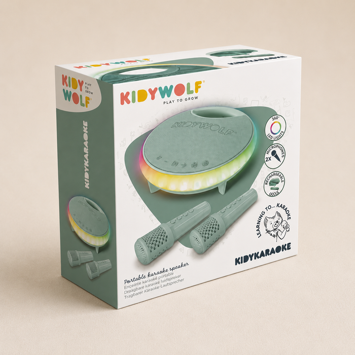 KIDYKARAOKE - karaoke luidspreker met 2 microfoons
